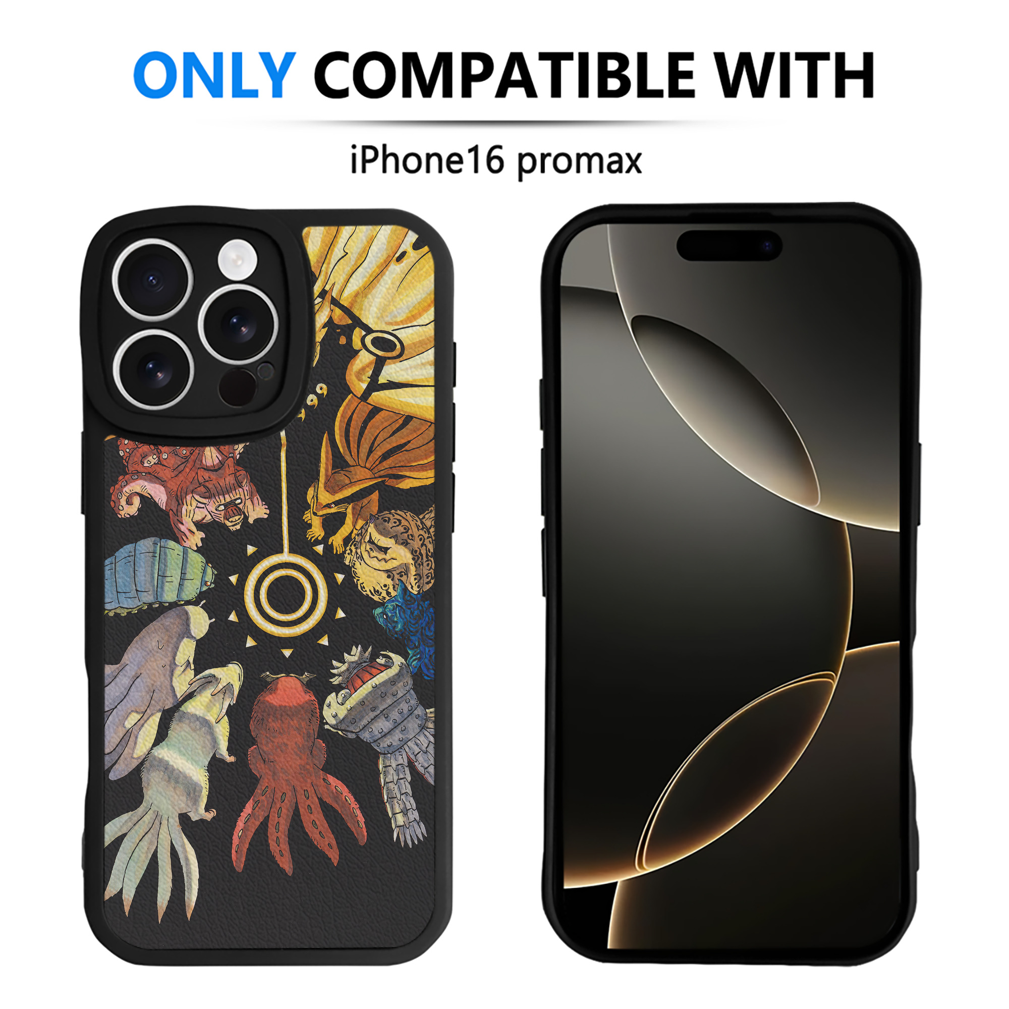 （画像用） NARUTO -ナルト- NARUTO -ナルト- 疾風伝 【iPhone 16シリーズ対応】シリコンスマホケース（レザー調） 材質：シリコン